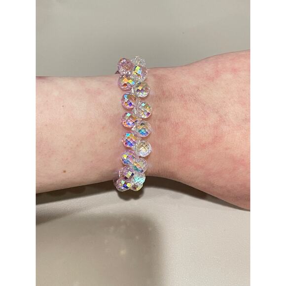 Pink Swarovski Beaded Bracelet - Picture 3 of 8